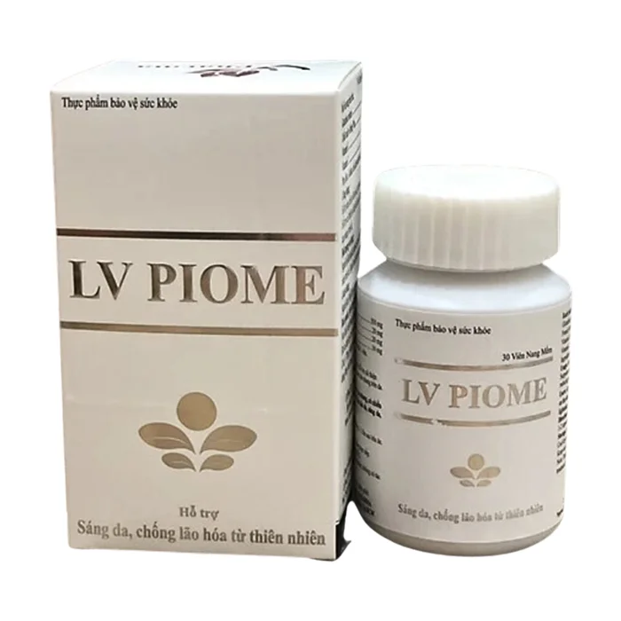 LV PIOME (Hộp 01 lọ 30 viên) – Hỗ trợ làm sáng da, giảm nám và chống lão hóa