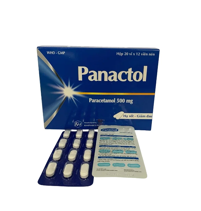 PANACTOL 500mg Viên nén – Giảm đau, hạ sốt hiệu quả