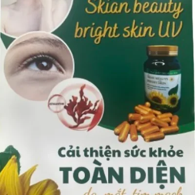 SKIAN BEAUTY BRIGHT SKIN (Hộp 60 viên) – Hỗ trợ làm sáng da, giảm nám sạm và chống oxy hóa