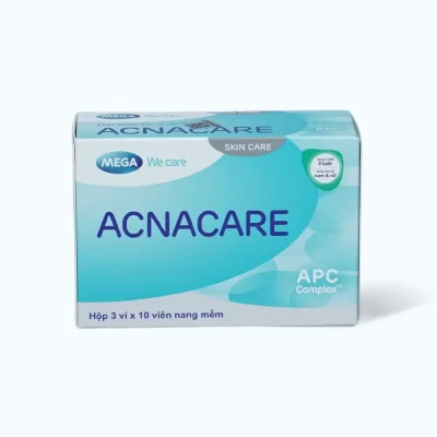 Thực phẩm bảo vệ sức khỏe ACNACARE ADVANCE (Hộp 3 vỉ x 10 viên) – Hỗ trợ giảm tiết bã nhờn, giảm nguy cơ hình thành mụn và làm đẹp da
