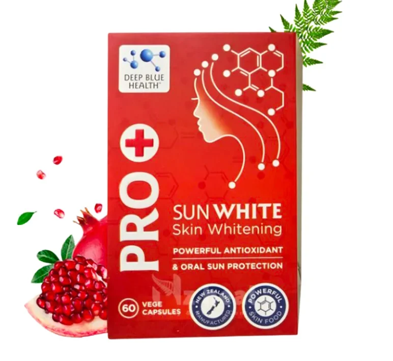 Thực phẩm bảo vệ sức khỏe PRO SUNWHITE (Hộp 60 viên) – Hỗ trợ làm sáng da, chống oxy hóa và bảo vệ da trước tác động của tia UV