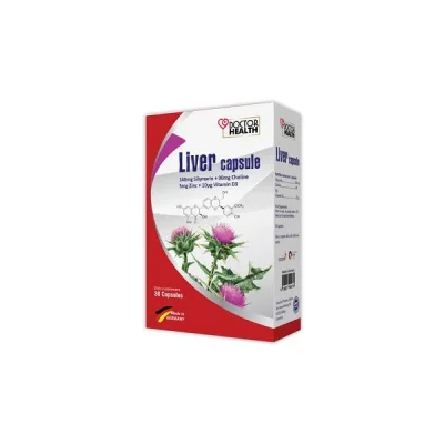 Thực phẩm bảo vệ sức khỏe: Liver Capsule - Tăng cường chức năng gan; 30 viên/hộp