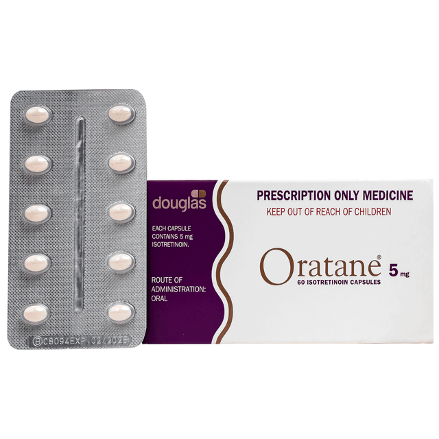 Oratane 5mg Douglas (6 vỉ x 10 viên)